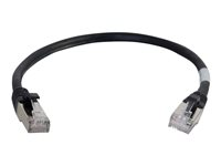 C2G Cat6a Booted Shielded (STP) Network Patch Cable - Kytkentäkaapeli - RJ-45 (uros) to RJ-45 (uros) - 10 m - STP - CAT 6a - valettu, piikitön, säikeinen - musta 89932