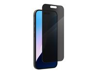 ZAGG InvisibleShield Glass Elite Privacy - Skärmskydd för mobiltelefon - glas - med sekretessfilter - 2-vägs - för Apple iPhone 15, 16 200114866