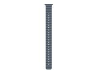 Apple - Förlängning av klockarmband för smart klocka - 49 mm, naturlig titanfinish - 130 - 250 mm - ankare blå - för Watch Hermès Series 12, SE 3, Series 10, Series 11, Series 12, Ultra 3, Ultra 4 MGCE4ZM/A
