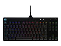 Logitech G Pro Mechanical Gaming Keyboard - Näppäimistö - taustavalaistu - USB - pohjoismainen - näppäinkytkin: GX Blue Clicky - musta 920-009391