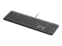 Logitech Signature Slim Wired K620 for Business - Tangentbord - USB-C - QWERTY - Dansk/Norsk/Svensk/Finsk - grafit 920-013331