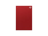 Seagate One Touch HDD STKB2000403 - Kiintolevyasema - 2 Tt - ulkoinen (kannettava) - USB 3.2 Gen 1 - punainen - sekä 2 vuoden Seagate Rescue Data Recovery STKB2000403