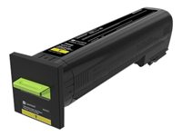 Lexmark - Erittäin tuottoisa - keltainen - alkuperäinen - väriainekasetti LCCP, LRP malleihin Lexmark CX825de, CX825dte, CX825dtfe, CX860de, CX860dte, CX860dtfe 82K2XY0