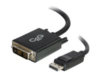 C2G 1m DisplayPort to Single Link DVI-D Adapter Cable M/M - DP to DVI - Black - DisplayPort -kaapeli - yksinkertainen yhteys - DisplayPort (uros) to DVI-D (uros) - 1 m - musta 84328