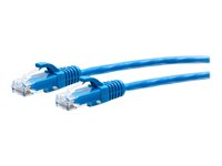 C2G 2ft (0.6m) Cat6a Snagless Unshielded (UTP) Slim Ethernet Network Patch Cable - Blue - Kytkentäkaapeli - RJ-45 (uros) to RJ-45 (uros) - 60 cm - 4.8 mm - UTP - CAT 6a - valettu, piikitön - sininen C2G30126