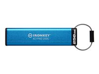 Kingston IronKey Keypad 200C - USB Flash-asema - salattu - 256 Gt - USB-C 3.2 Gen 1 IKKP200C/256GB