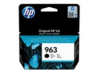 HP 963 - 24.09 ml - musta - alkuperäinen - Officejet - mustepatruuna malleihin Officejet Pro 9010, 9012, 9014, 9015, 9016, 9019, 9020, 9022, 9025 3JA26AE#BGX