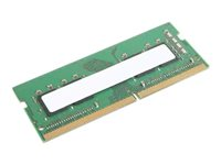 Lenovo - DDR4 - moduuli - 8 Gt - SO-DIMM 260-pin - 3200 MHz / PC4-25600 - 1.2 V - puskuroimaton - non-ECC malleihin ThinkCentre M70q; M80q; M90a; M90q; ThinkPad E14 Gen 2; E15 Gen 2; L14 Gen 1; L15 Gen 1; P1 (3rd Gen); P14s Gen 1; P15 Gen 1; P15s Gen 1; P15v Gen 1; P17 Gen 1; T14 Gen 1; T15 Gen 1; T15p Gen 1; X1 Extreme (3rd Gen); ThinkStation P340; V14; V15; V30a-22; V30a-24; V35s 07 4X70Z90844