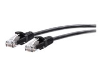 C2G 25ft (7.6m) Cat6a Snagless Unshielded (UTP) Slim Ethernet Network Patch Cable - Black - Kytkentäkaapeli - RJ-45 (uros) to RJ-45 (uros) - 7.6 m - 4.8 mm - UTP - CAT 6a - valettu, piikitön - musta C2G30152