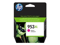 HP 953XL - 18.5 ml - Tuottoisa - magenta - alkuperäinen - ripustuslaatikko - mustepatruuna malleihin Officejet Pro 77XX, 82XX, 87XX F6U17AE#301