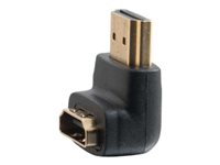 C2G 90° Down Adapter - HDMI-sovitin - HDMI uros to HDMI naaras - musta - 90° liitin 80562