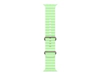 Apple - Band för smart klocka - 49 mm, naturlig titanfinish - 130 - 200 mm - neongrön - för Watch Hermès Series 12, SE 3, Series 10, Series 11, Series 12, Ultra 3, Ultra 4 MGCF4ZM/A