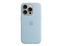 Apple - Skydd för mobiltelefon - MagSafe-kompatibilitet - silikon - ljusblå - för iPhone 15 Pro MWNM3ZM/A