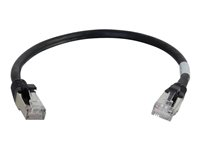 C2G Cat6a Booted Shielded (STP) Network Patch Cable - Kytkentäkaapeli - RJ-45 (uros) to RJ-45 (uros) - 5 m - STP - CAT 6a - valettu, piikitön, säikeinen - musta 89919