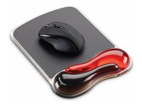 Kensington Duo Gel Mouse Pad Wrist Rest - Hiirialusta jossa pehmustettu rannetuki - musta, punainen - TAA-yhdenmukainen 62402
