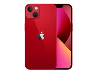 Apple iPhone 13 - (PRODUCT) RED - 5G smartphone - dual-SIM / Internminne 128 GB - OLED display - 6.1" - 2532 x 1170 pixlar - 2 bakre kameror 12 MP, 12 MP - front camera 12 MP - röd MLPJ3QN/A