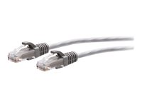 C2G 2ft (0.6m) Cat6a Snagless Unshielded (UTP) Slim Ethernet Network Patch Cable - Gray - Kytkentäkaapeli - RJ-45 (uros) to RJ-45 (uros) - 60 cm - 4.8 mm - UTP - CAT 6a - valettu, piikitön - harmaa C2G30112