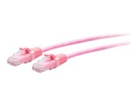 C2G 3ft (0.9m) Cat6a Snagless Unshielded (UTP) Slim Ethernet Network Patch Cable - Pink - Kytkentäkaapeli - RJ-45 (uros) to RJ-45 (uros) - 90 cm - 4.8 mm - UTP - CAT 6a - valettu, piikitön - vaaleanpunainen C2G30196