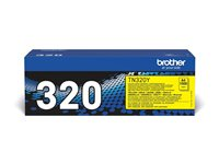 Brother TN320Y - Gul - original - tonerkassett - för Brother DCP-9055CDN, DCP-9270CDN, HL-4140CN, MFC-9465CDN TN320Y