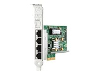 HPE 331T - Verkkosovitin - PCIe 2.0 x4 matala profiili - Gigabit Ethernet x 4 malleihin ProLiant DL360 Gen10, DL388p Gen8 647594-B21