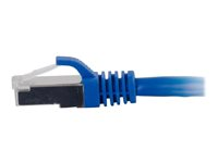 C2G Cat6a Booted Shielded (STP) Network Patch Cable - Kytkentäkaapeli - RJ-45 (uros) to RJ-45 (uros) - 30 m - STP - CAT 6a - valettu, piikitön, säikeinen - sininen 89930