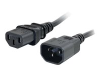 C2G Computer Power Cord Extension - Sähköjatkojohto - power IEC 60320 C13 to IEC 60320 C14 - vaihtovirta 250 V - 2 m 88503