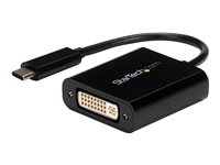 StarTech USB-C till DVI-adapter - Video/USB-adapter - USB-C (hane) till DVI-I (hona) - Thunderbolt 3 - 1920 x 1200 (WUXGA) stöd - svart - för P/N: BNDTB10GI, BNDTB210GSFP, BNDTB410GSFP, BNDTB4M2E1, BNDTBUSB3142, TB4CDOCK CDP2DVI