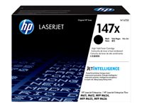 HP 147X - Lång livslängd - svart - original - LaserJet - tonerkassett (W1470X) - för LaserJet Enterprise MFP M634, MFP M637; LaserJet Enterprise Flow MFP M634, MFP M635 W1470X