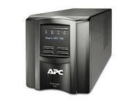 APC Smart-UPS SMT750IC - UPS - Vaihtovirta 220/230/240 V - 500 watti(a) - 750 VA - RS-232, USB - lähtöliittimet: 6 - musta - sekä APC SmartConnect SMT750IC