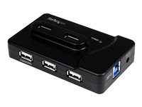 StarTech.com USB 3.0-/USB 2.0-kombohubb med 6 portar och 2A laddningsport ? 2x USB 3.0 & 4x USB 2.0 - Hubb - 2 x SuperSpeed USB 3.0 + 4 x USB 2.0 - skrivbordsmodell - för P/N: MSDREADU3CA, SDMSDRWU3AC, USB312SAT3CB, USB315CB2M, USBLTM1MBK, USBLTM1MWH ST7320USBC