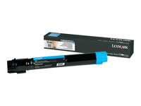 Lexmark - Extra lång livslängd - cyan - original - tonerkassett LCCP - för Lexmark C950DE, C950dte C950X2CG