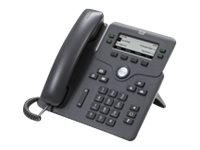 Cisco IP Phone 6871 - VoIP -puhelin - IEEE 802.11n (Wi-Fi) - SIP, SRTP - 4 linjaa - hiilenharmaa CP-6871-3PCC-K9=