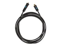 Crestron CBL-4K-USBC-HD Series CBL-4K-USBC-HD-12 - Adapterkabel - USB-C hane till HDMI hane - 3.66 m - dubbelt skärmad - svart - stöd för 4K, aktiv CBL-4K-USBC-HD-12