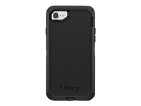 OtterBox Defender Series Apple iPhone 8 & iPhone 7 - Skydd för mobiltelefon - robust - polykarbonat, syntetiskt gummi - svart - för Apple iPhone 7, 8, SE (3rd generation), SE (andra generationen) 77-56603