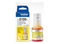 Brother BTD100Y - 48.8 ml - hög kapacitet - gul - original - hängande låda - påfyllnadsbläck - för Brother DCP-T530DW, DCP-T730DW, MFC-T930DW BTD100Y