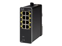 Cisco Industrial Ethernet 1000 Series - Kytkin - Hallinnoitu - 2 x 10/100 (uplink) + 6 x 10/100 (downlink) - DIN-kiskoon kiinnitettävä - tasavirta IE-1000-6T2T-LM