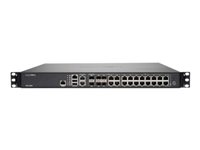 SonicWall NSa 5650 - Advanced Edition - turvalaite - 10GbE, 2.5GbE - 1U - SonicWALL Secure Upgrade Plus Program (2 vuoden vaihtoehto) - telineeseen asennettava 01-SSC-4345