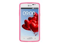LG L50 Sporty D213N - 3G pekskärmsmobil - RAM 512 MB / Internminne 4 GB - microSD slot - LCD-skärm - 4" - 800 x 480 pixlar - rear camera 3 MP - front camera 0,3 MP - vit/rosa LGD213N.ANEUWP