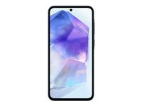 Samsung Galaxy A55 - Enterprise Edition - 5G pekskärmsmobil - dual-SIM - RAM 8 GB / Internminne 128 GB - microSD slot - OLED display - 6.6" - 2340 x 1080 pixlar (120 Hz) - 3 st. bakre kameror 50 MP, 12 MP, 5 MP - front camera 32 MP - midnattsblå SM-A556BZKAEEB