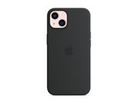 Apple - Baksidesskydd för mobiltelefon - MagSafe-kompatibilitet - silikon - midnatt - för iPhone 13 MC4A4ZM/A
