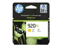 HP 920XL - 6 ml - Tuottoisa - keltainen - alkuperäinen - mustepatruuna malleihin Officejet 6500, 6500 E709a, 6500 E709c, 6500A, 6500A E710a, 7500A CD974AE#BGY