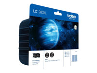 Brother LC1280XLBKBP2 - 2-pack - hög kapacitet - svart - original - blister - bläckpatron LC1280XLBKBP2