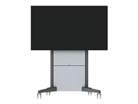 SMS Presence - Vagn - för LCD-skärm/pekskärm - låsbar - aluminium, antracitgrå - skärmstorlek: från 46 tum PR031010-P0