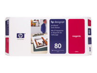 HP 80 - 17 ml - magenta - skrivhuvud med rengörare - för DesignJet 1050c, 1050c plus, 1055cm, 1055cm plus C4822A
