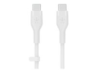 Belkin BOOST CHARGE - USB-kaapeli - 24 pin USB-C (uros) to 24 pin USB-C (uros) - 1 m - valkoinen CAB009BT1MWH