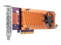 QNAP QM2-4P-384 - Tallennuslaitteen ohjain - PCIe 3.0 - matala profiili - PCIe 3.0 x8 malleihin QNAP TS-1273, 1277, 473, 677, 873, 877, 977, EC1280, TVS-2472, 473, 673, 872, 873, 882 QM2-4P-384