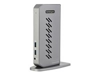 StarTech.com USB-C USB-A dockningsstation - Hybrid universell USB 3.0-dockningsstation för USB-C eller USB-A bärbar dator - Dubbla skärmar 4K 60 Hz HDMI/DisplayPort - 6x USB-A, GbE - USB 3.1 Gen 1 - Windows/Mac - Dockningsstation - USB - 2 x HDMI, 2 x DP - 1GbE - 40 Watt - Storbritannien, Europa DK30A2DHUUE