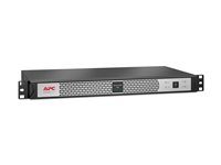 APC Smart-UPS SC SCL500RMI1UC - UPS (kan monteras i rack) - AC 230 V - 400 watt - 500 VA - 1-fas - Ethernet 10/100, USB - utgångskontakter: 4 - 1U - svart, silver - för P/N: AR3003, AR3003SP, AR3006, AR3006SP, AR3103, AR3103SP, AR3106, AR3106SP, NBPD0150 SCL500RMI1UC