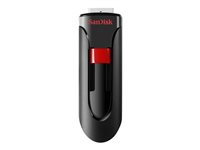 SanDisk Cruzer Glide - USB Flash-asema - 256 Gt - USB 2.0 - musta, punainen SDCZ60-256G-B35