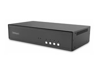 StarTech.com - Omkopplare för tangentbord/video/mus - säker - 4 x KVM port(s) - 1 lokal användare - skrivbordsmodell - TAA-kompatibel CK4-HP204C